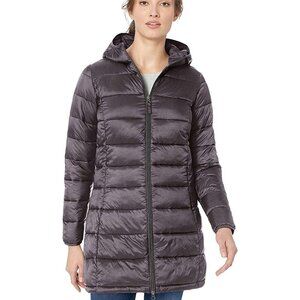 Lightweight Water-Resistant Packable Hooded Puffer Coat Classic Fit